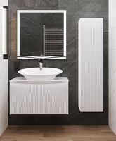 Товар: Тумба под раковину Laparet Bianca 80 BiaL.01.80/P/W подвесная Белая - фото 5 Тумба под раковину Laparet Bianca 80 BiaL.01.80/P/W подвесная Белая — фото 5, Мебель для ванной