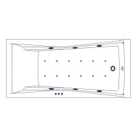 Товар: Акриловая ванна Whitecross Palace 180х80 0104.180080.100.RELAX.GL с гидромассажем - фото 6 Акриловая ванна Whitecross Palace 180х80 0104.180080.100.RELAX.GL с гидромассажем — фото 6, Ванны