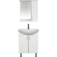 Тумба с раковиной Orange Роса Ro-45TUW Белая — фото 4, Тумбы с раковиной