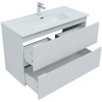 Товар: Тумба под раковину Aquanet Джейн 100 335426 подвесная Белая матовая - фото 10 Тумба под раковину Aquanet Джейн 100 335426 подвесная Белая матовая — фото 10, Мебель для ванной