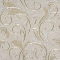 Обои Артекс The Best 2 10544-03 Винил на флизелине (1,06*10,05) Бежевый/Золото, Вензель — фото 1, Обои для стен