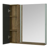 Подвесной шкаф Aquaton Терра 24 1A247403TEKA0 Дуб кантри Антрацит — фото 4, Шкафы для ванной