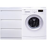 Тумба под раковину Style Line Даллас 120 Люкс Plus СС-00002272 3 ящика Белая — фото 1, Тумбы под раковину