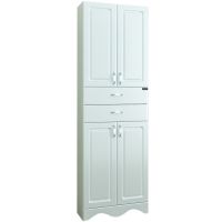 Шкаф пенал СанТа Верона 60 Белый — фото 1, Пеналы для ванной комнаты