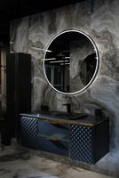 Зеркало Boheme Armadi Art Rombo 100 545-100-B с подсветкой с сенсорным выключателем — фото 2, Мебель для ванной