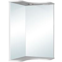 Товар: Зеркало Runo Классик 65 УТ000004163 угловое с подсветкой Белое - фото 2 Зеркало Runo Классик 65 УТ000004163 угловое с подсветкой Белое — фото 2, Зеркала в ванную комнату