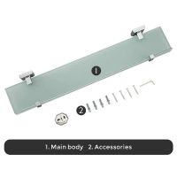 Стеклянная полка Gappo G38 G3807 Хром — фото 4, Полки для ванной и душа