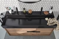 Раковина Jacob Delafon Vivienne 120 EXBK112-NGM Черная матовая — фото 2, Раковины подвесные