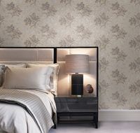 Обои Milassa Classic LS2 012 Флизелин (1*10,05) Коричневый, Цветы — фото 2, Обои для стен