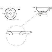 Раковина-чаша Kerasan Ciotola 46 430230 Белая матовая — фото 3, Раковины