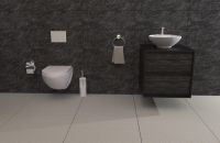 Клавиша смыва Berges Novum L2 040012 Хром матовый — фото 3, Комплектующие для душевого оборудования