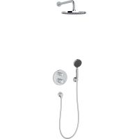 Душевая система Jacob Delafon Modulo E30758-CP с термостатом Хром — фото 1, Встраиваемые душевые комплекты