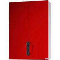 Подвесной шкаф Bellezza Лагуна 50 4642106180031 Красный Белый — фото 1, Мебель для ванной