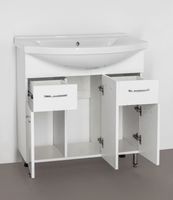 Тумба под раковину Style Line Эко Фьюжн 26 Эльбрус 80 Белый глянец арт-ЛС-00000076 — фото 8, Тумбы под раковину