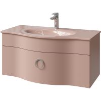 Тумба под раковину Caprigo Nokturn 90 1313-SF026 подвесная Розовая — фото 1, Мебель для ванной