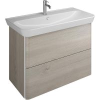 Тумба с раковиной Burgbad Iveo 100 SFEN100F2834G0161C0001*1 подвесная Фланелевый дуб — фото 1, Мебель для ванной