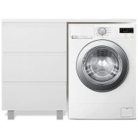 Тумба с раковиной Эстет Dallas Luxe 100 L ФР-00002317 Белая — фото 1, Тумбы с раковиной