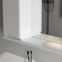Товар: Зеркало со шкафом AM.PM Like 80 L M80MPL0801WG с подсветкой Белый - фото 5 Зеркало со шкафом AM.PM Like 80 L M80MPL0801WG с подсветкой Белый — фото 5, Мебель для ванной