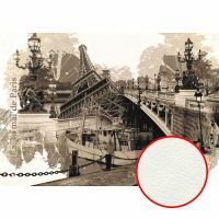 Фреска Ortograf Париж 0884 Фактура флок FLK Флизелин (5*3,5) Бежевый, Город/Абстракция — фото 1, Фрески