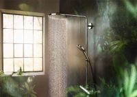 Душевая система Hansgrohe Raindance Select S Showerpipe 27633670 с термостатом Черная матовая — фото 7, Душевые стойки