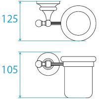 Товар: Стакан для зубных щеток Cezares Olimp OLIMP-TUM-02-M Бронза - фото 2 Стакан для зубных щеток Cezares Olimp OLIMP-TUM-02-M Бронза — фото 2, Стаканы для зубных щеток