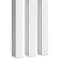 Брус декоративный Ликорн 40 белый 2800x40x40 мм — фото 2, Рейки