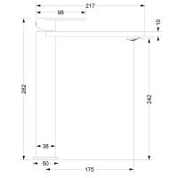 Смеситель для раковины Vincea Vogue (SS) Брашированный никель арт-VBF-2VS2BN — фото 3, Смесители для раковины