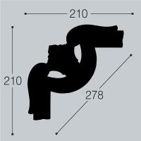 Товар: Угловой элемент молдинга Bello Deco М15У2 00-00105122 210x210x20 мм - фото 6 Угловой элемент молдинга Bello Deco М15У2 00-00105122 210x210x20 мм — фото 6, Молдинги