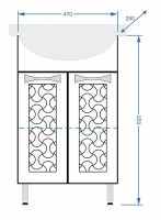 Тумба под раковину Stella Polar Ванда 50 SP-00000200 Белая — фото 5, Мебель для ванной