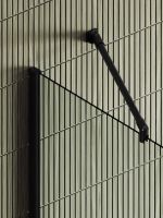 Душевая перегородка Maybah Glass MGD-708-6ш 1090x1950 в широком профиле Черный стекло прозрачное — фото 7, Душевые перегородки