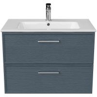 Тумба под раковину Kerama Marazzi Piano Classic 75 PIA.CL.75\BLU.M подвесная Синяя матовая — фото 1, Тумбы под раковину