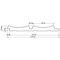 Декоративная панель HIWOOD LV125 G387 2700x120x12 мм — фото 3, Панели