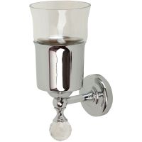 Стакан для зубных щеток Migliore Amerida 16574 Хром с кристаллом Swarovski — фото 1, Стаканы для зубных щеток