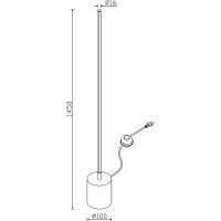 Торшер Maytoni Modern Flow MOD147FL-L20BK1 Белый Черный — фото 7, Торшеры