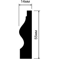 Плинтус HIWOOD WE55 2000x55x14 мм — фото 2, Плинтуса напольные