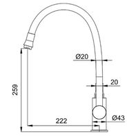 Смеситель для кухни Frap H67-6 F4067-6 Черный матовый — фото 9, Смесители для кухни