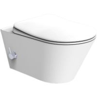 Унитаз биде Boheme Avva 972-2-MW подвесной Белый матовый без сиденья — фото 1, Унитазы