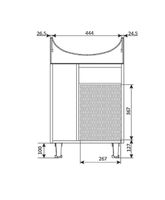 Товар: Тумба под раковину 1MarKa Story 55Н R У99316 Белый глянец - фото 3 Тумба под раковину 1MarKa Story 55Н R У99316 Белый глянец — фото 3, Мебель для ванной
