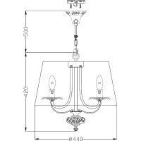 Товар: Подвесной светильник Maytoni Elegant Olivia ARM326-33-W Кремовый Слоновая кость - фото 4 Подвесной светильник Maytoni Elegant Olivia ARM326-33-W Кремовый Слоновая кость — фото 4, Подвесные светильники