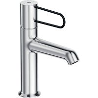 Смеситель для раковины Jacob Delafon Odeon Rive Gauche E21028-BL-CP Хром Черный — фото 1, Смесители для раковины