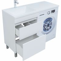 Тумба под раковину Aquanet Вега 120 Белый глянец арт-329124 — фото 3, Тумбы под раковину