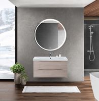 Тумба под раковину BelBagno Marino-Cer 80 MARINO-CER-800-2C-SO-RG-P подвесная Rovere Grigio — фото 9, Тумбы под раковину