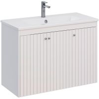 Тумба под раковину Lemark Romance 100 LM07R100T подвесная Белый глянец — фото 1, Мебель для ванной