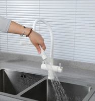 Смеситель для кухни Gappo G4398-88 Белый — фото 11, Смесители для кухни