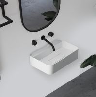 Раковина Abber Stein 50 AS2626 Белая матовая — фото 3, Раковины подвесные