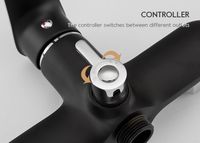 Товар: Смеситель для ванны Frap H49-6 F2249-6 универсальный Черный матовый Хром - фото 6 Смеситель для ванны Frap H49-6 F2249-6 универсальный Черный матовый Хром — фото 6, Смесители