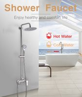 Душевая система Gappo G99-30 G2499-30 Сатин — фото 11, Душевые стойки