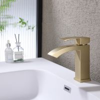 Товар: Смеситель для раковины Abber Wasserfall AF8610G Золото матовое - фото 2 Смеситель для раковины Abber Wasserfall AF8610G Золото матовое — фото 2, Смесители