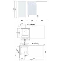 Тумба с раковиной Orange Kandy 110 L OPKD-110TUW+RAL Белый глянец — фото 10, Тумбы с раковиной