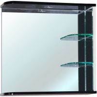 Зеркало Bellezza Рио 70 R 4613611061269 с подсветкой Черное Белое — фото 1, Зеркала в ванную комнату